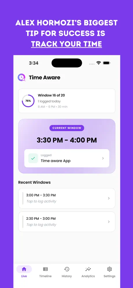 Time Aware Home Screen