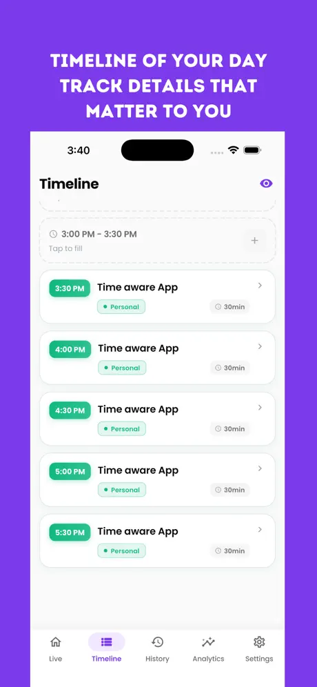 Timeline View